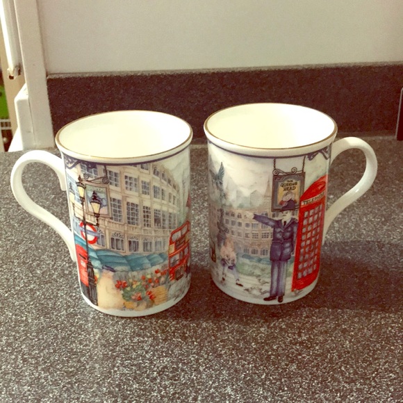 Bone China tea set trio James Sadler Piccadilly collector English Vintage - Picture 6 of 8